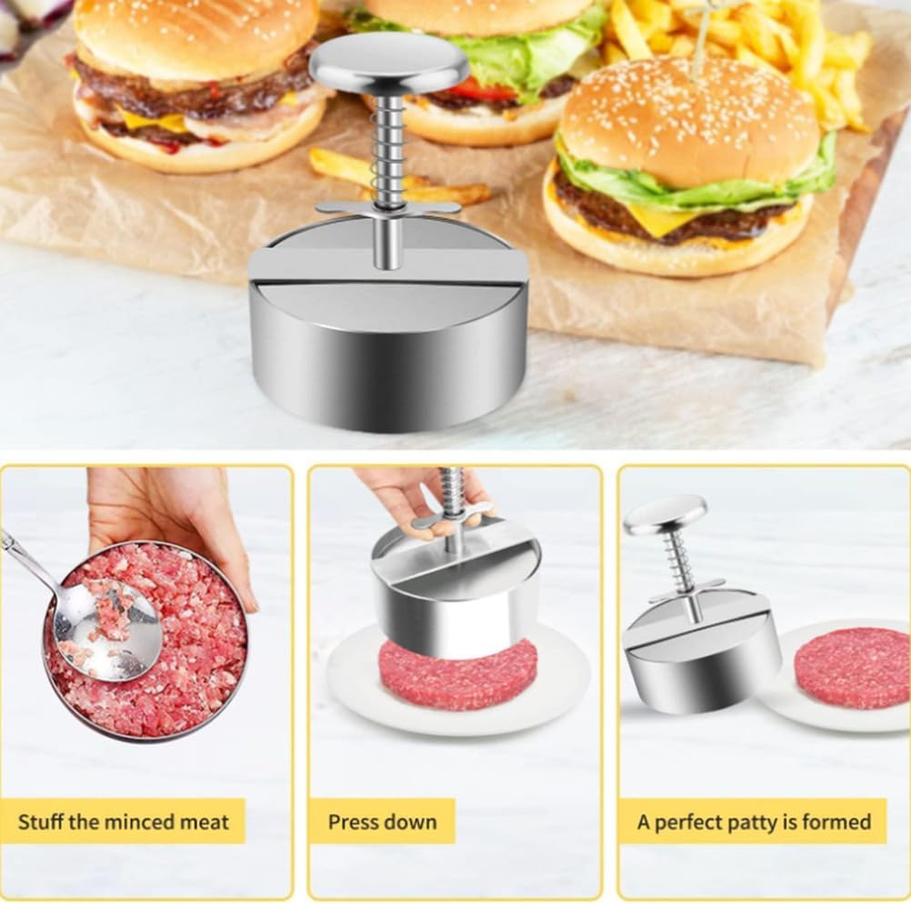 Domowy pieczeń mielona, prasa do burgerów hamburgery ze stali nierdzewnej maszyna do pasztecików do mięsa, warzyw, wołowiny, grilla z grilla domowy hamburger