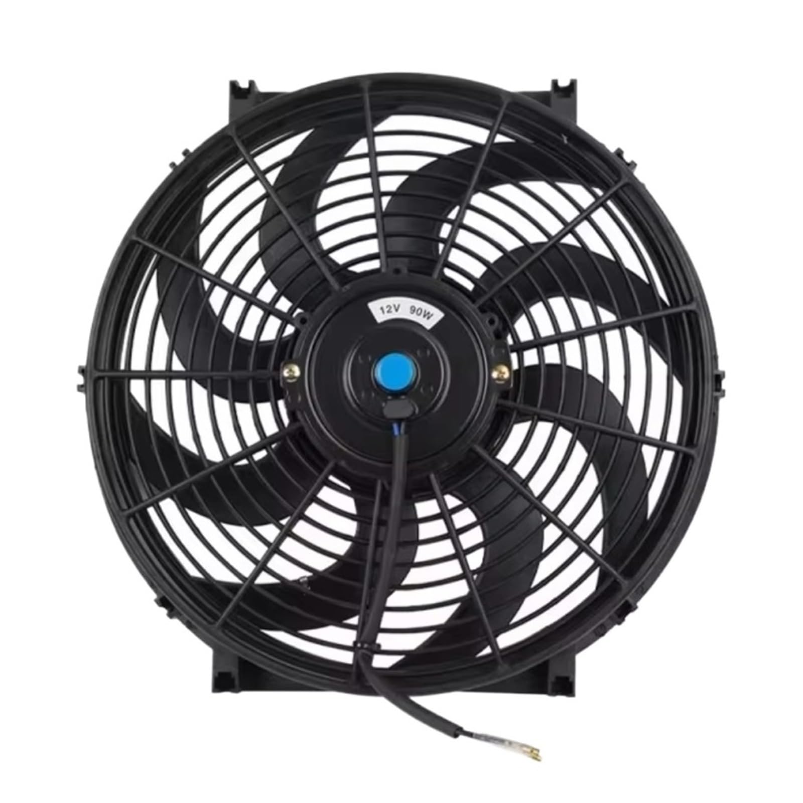 Ventilador Refrigeración Motor Universal 7 Pulgadas 12V 80W 2100RPM Aire Acondicionado Del Coche Ventilador De Refrigeración Aspa Kit De Montaje Fresco