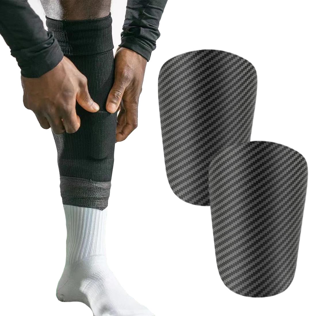 Parastinchi Calcio Bambini E Adulti - Leggeri, Antiscivolo, Con Protezione Avanzata Per Tibia E Polpaccio - Foto 6