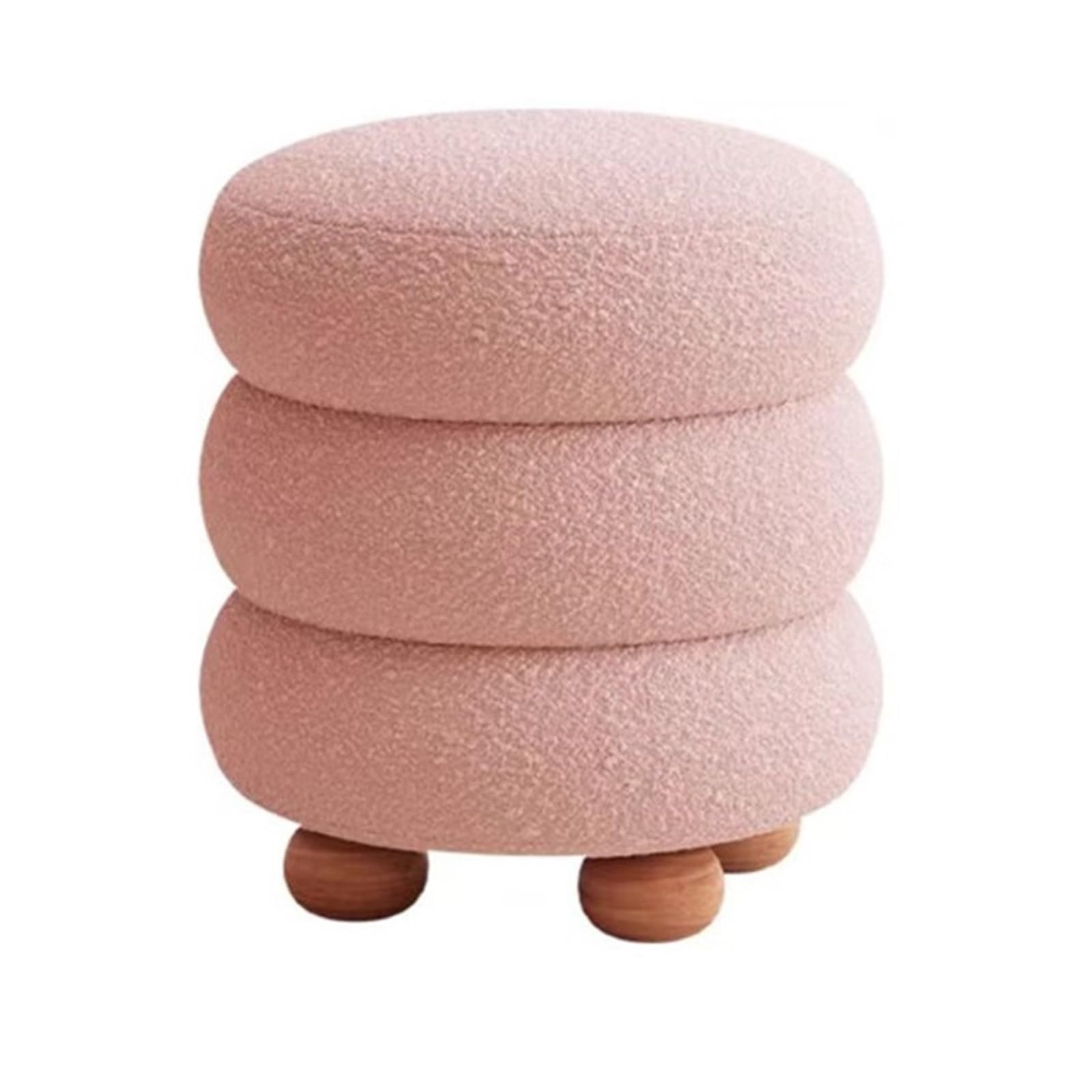 Repose-pieds rond petit meuble salon et tabouret dortoir