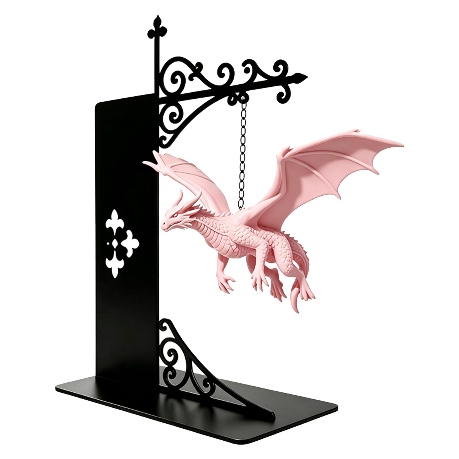 Floating Dragon Bookshelf Lamp, Flying Dragon Bookcase Decor