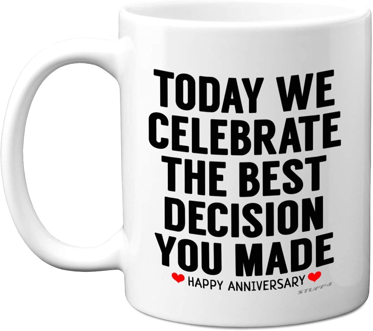 Stuff4 Anniversary Mug for Him Her, Funny Coffee Mug for Men Women