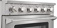 Vista 6 de KOSTCH Cocina Eléctrica Profesional de 36 pulgadas con Placa de Cocción de 5 Elementos Calefactores, Capacidad de Horno de Convección de 6.0 Pies