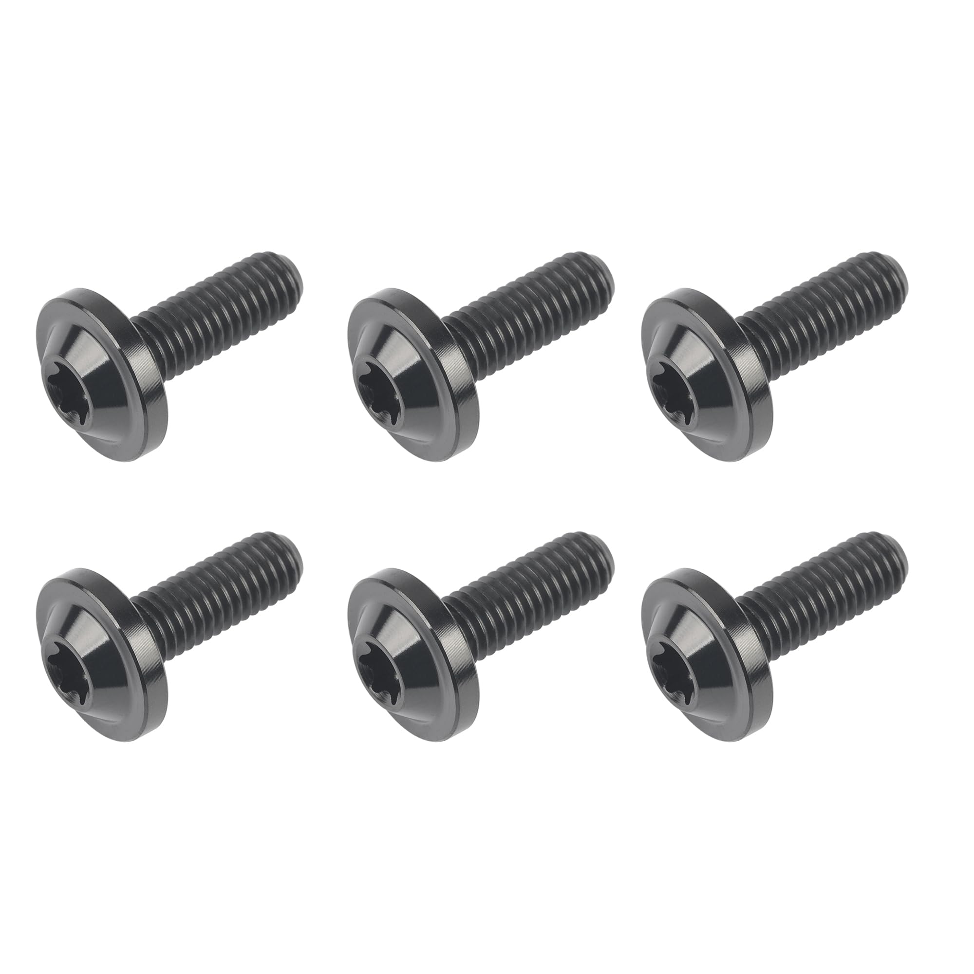 DWAMMEBRS Bolt T25 Torx Screws M5x10 12 15 20 25 30 35mm Corrosion Bolts for Cycling Motorcycle Automotive(Black,M5x20mm)