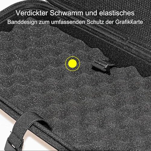 Funda para disco duro impermeable de viaje con protección acolchada 7