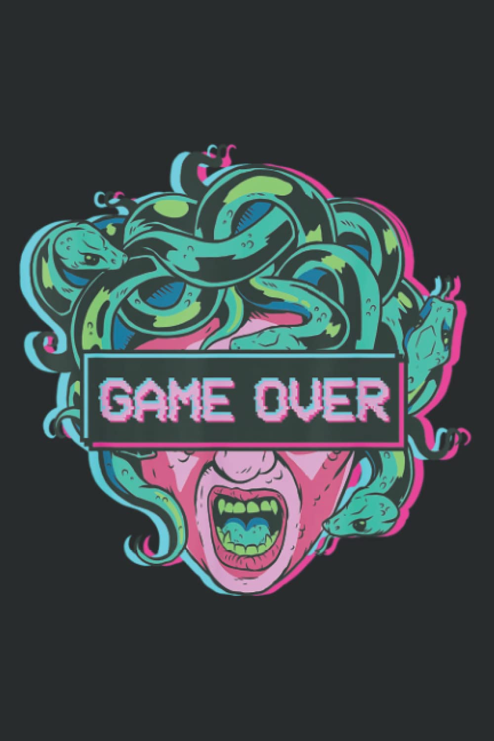 Game Over Medusa Alt Indie Aesthetic Vaporwave Egirl Eboy: Lined Journal Notebook with 6x9 inches, 120 Pages, Memo Diary Subject Planner