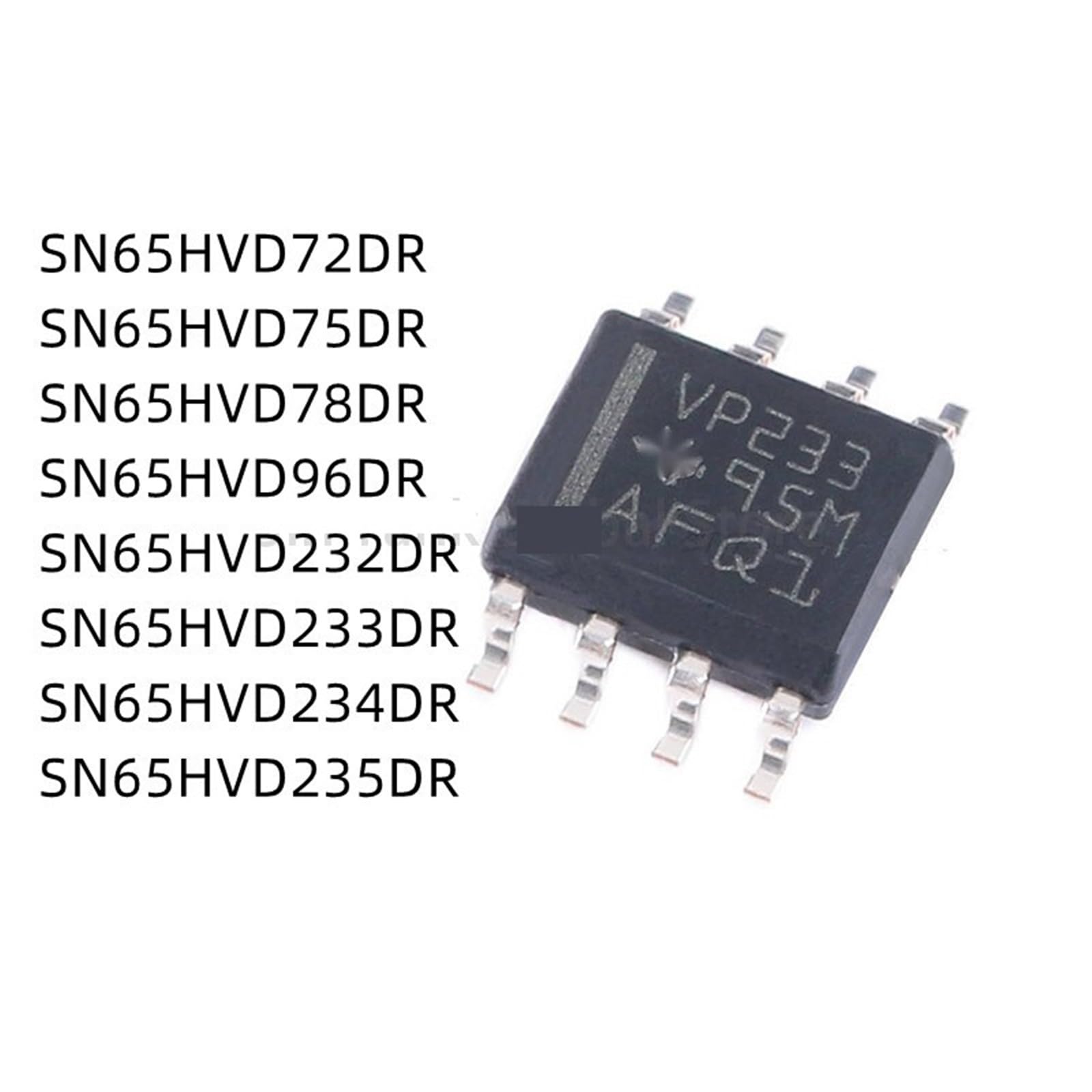 SN65HVD72DR SN65HVD75DR SN65HVD78DR SN65HVD96DR SN65HVD232DR SN65HVD233DR SN65HVD234DR SN65HVD235DR sop-8 10 pezzi(SN65HVD234DR)