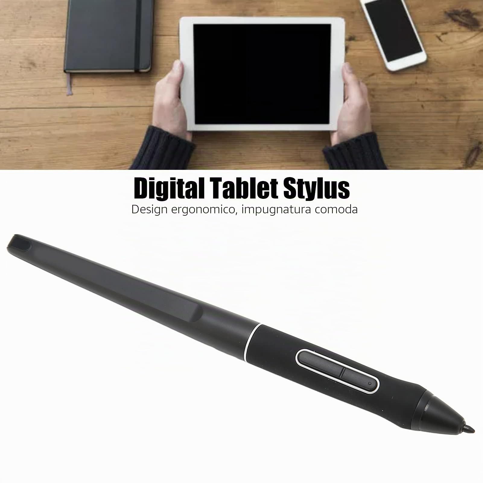 Bewinner PW507 Penna Stilo Senza Batteria 8192 Penna di Livello Sensibilità alla Pressione per Tablet Kamvas PRO 12, per Kamvas PRO 13, per Kamvas PRO 16, per Kamvas 16, per