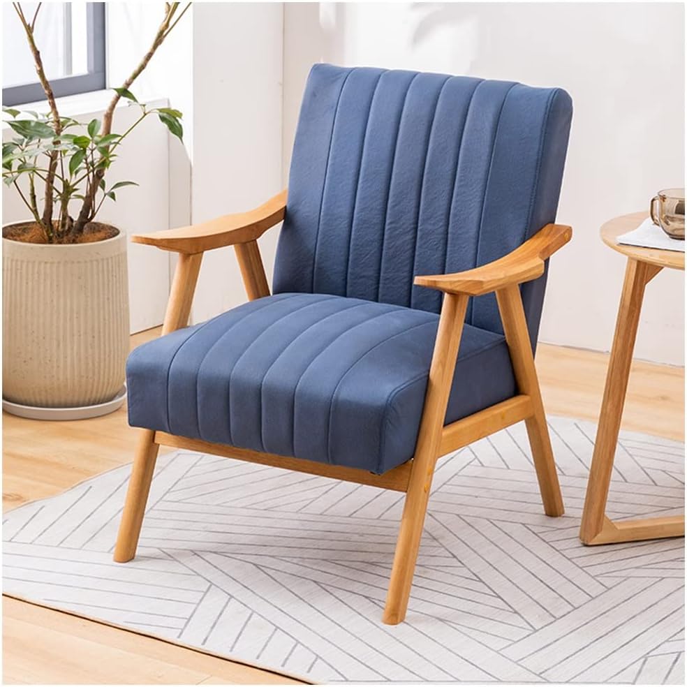 Sillon Oficina Ergonomico, Silla De Ocio para Oficina, Sillón De Acento Tapizado con Marco De Y Tecnología Cojín De Tela Silla De Lectura Acolchada Silla Lateral para Salón De Dormitorio