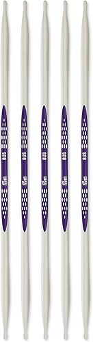 Miniatura 6 de Prym Ergonomics - Aguja de tejer de doble punto de 8 pulgadas, tamaño 1 (paquete de 5)