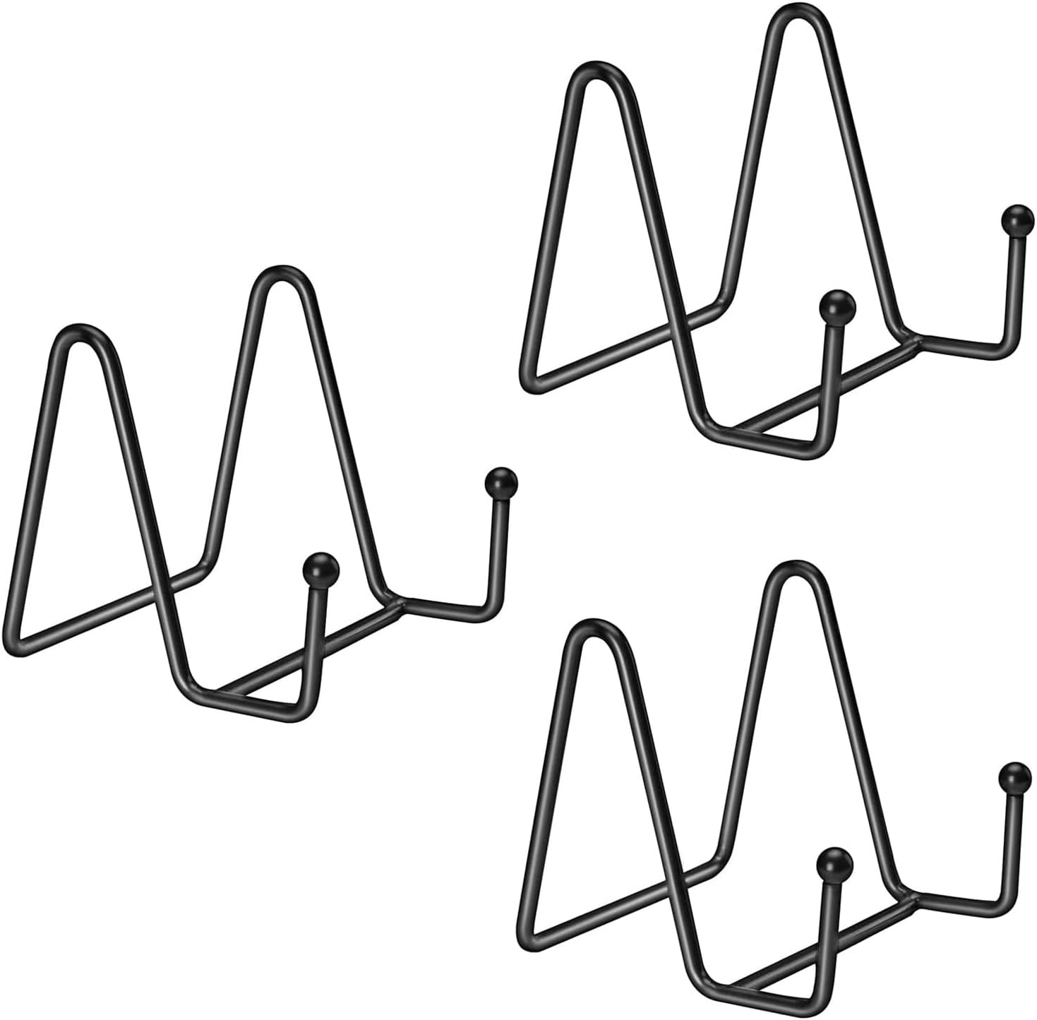 Kruodop 3 Pack Plate Stands for Display, 4 Inch Plate