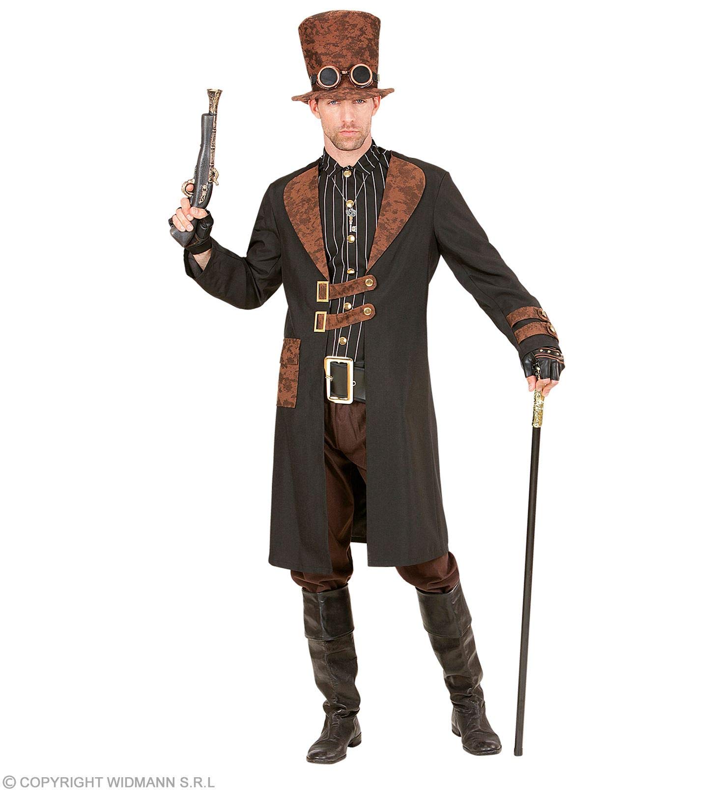 W WIDMANN MILANO Party Fashion - Disfraz steampunk, abrigo con camisa, sombrero, para carnaval