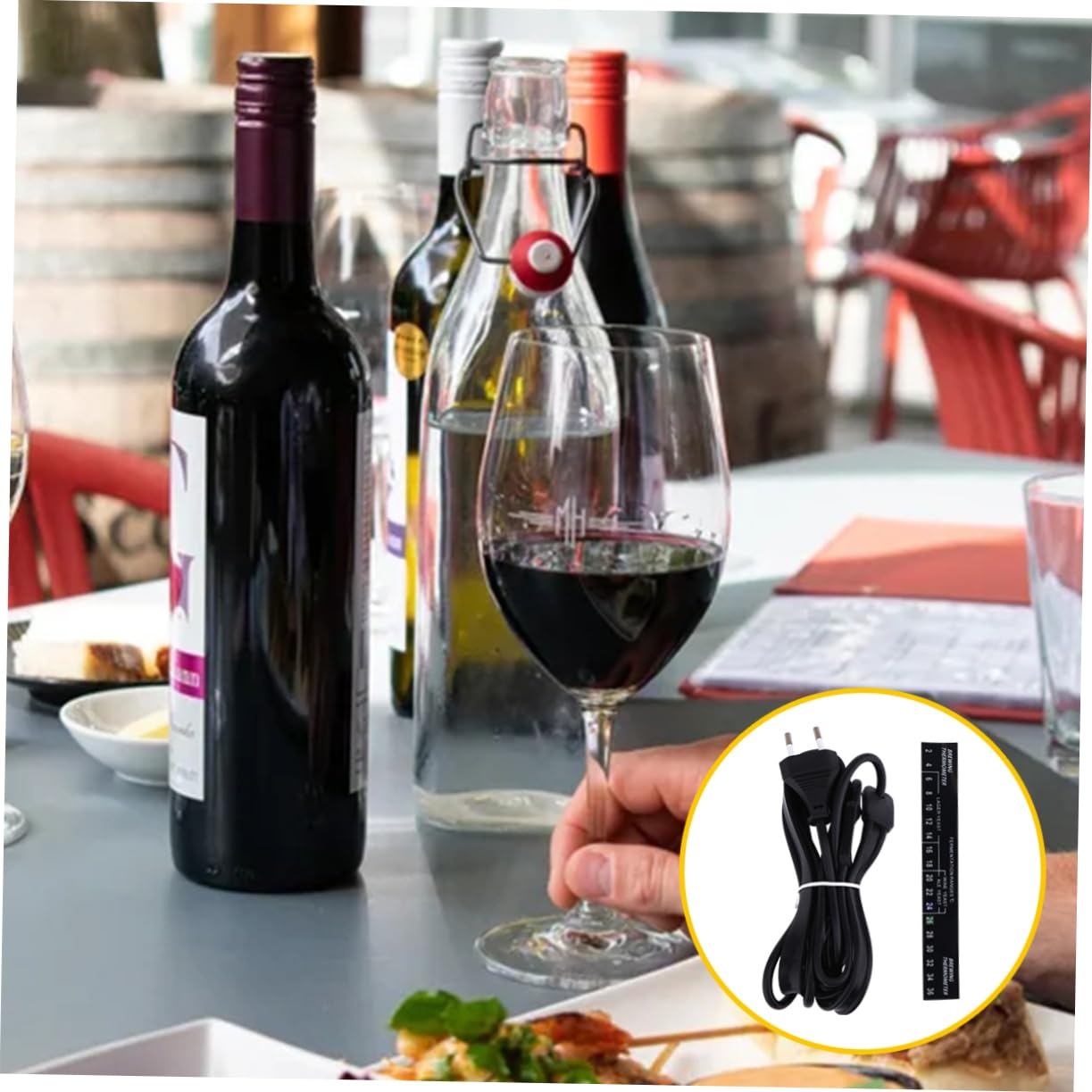 IMIKEYA Cintura di riscaldamento elettrica per fermentazione del vino e della birra tampone di riscaldamento ad alta densità adatto per fusti (UE)