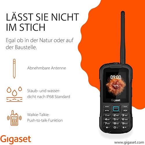 Gigaset GLX8 ACTIVE Outdoor Phone — šoninis vaizdas