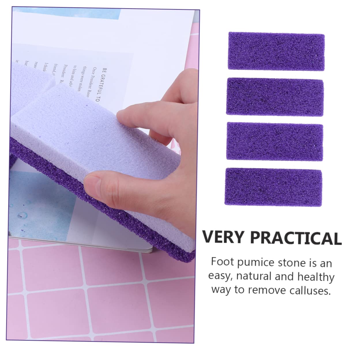 Healeved Foot Care Tools Remover Foot Pedicure Stone Pumice Pumice for Feet Ergonomic Design