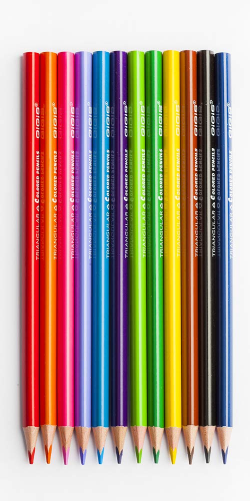 GIGIS Premium Quality Color Pencils (12 COLORS)