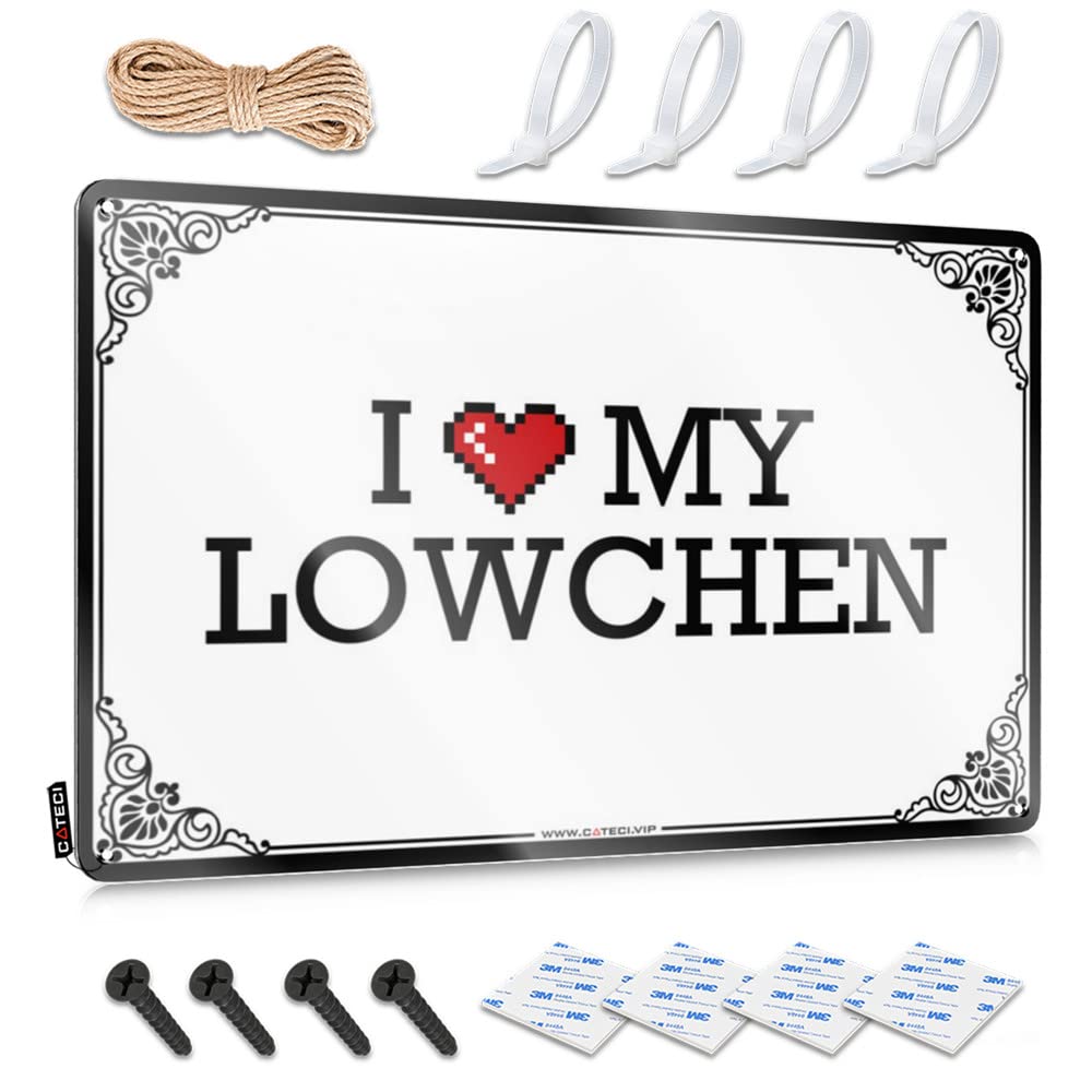 Van Decor Funny Wall Art | I Love My Lowchen Modern Decorative Wall Art Ready To Hang For Mancave(30X40CM)