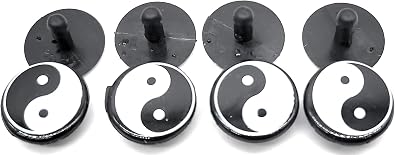 YIN YANG REPLACEMENT RIVETS USA TX, BLACK