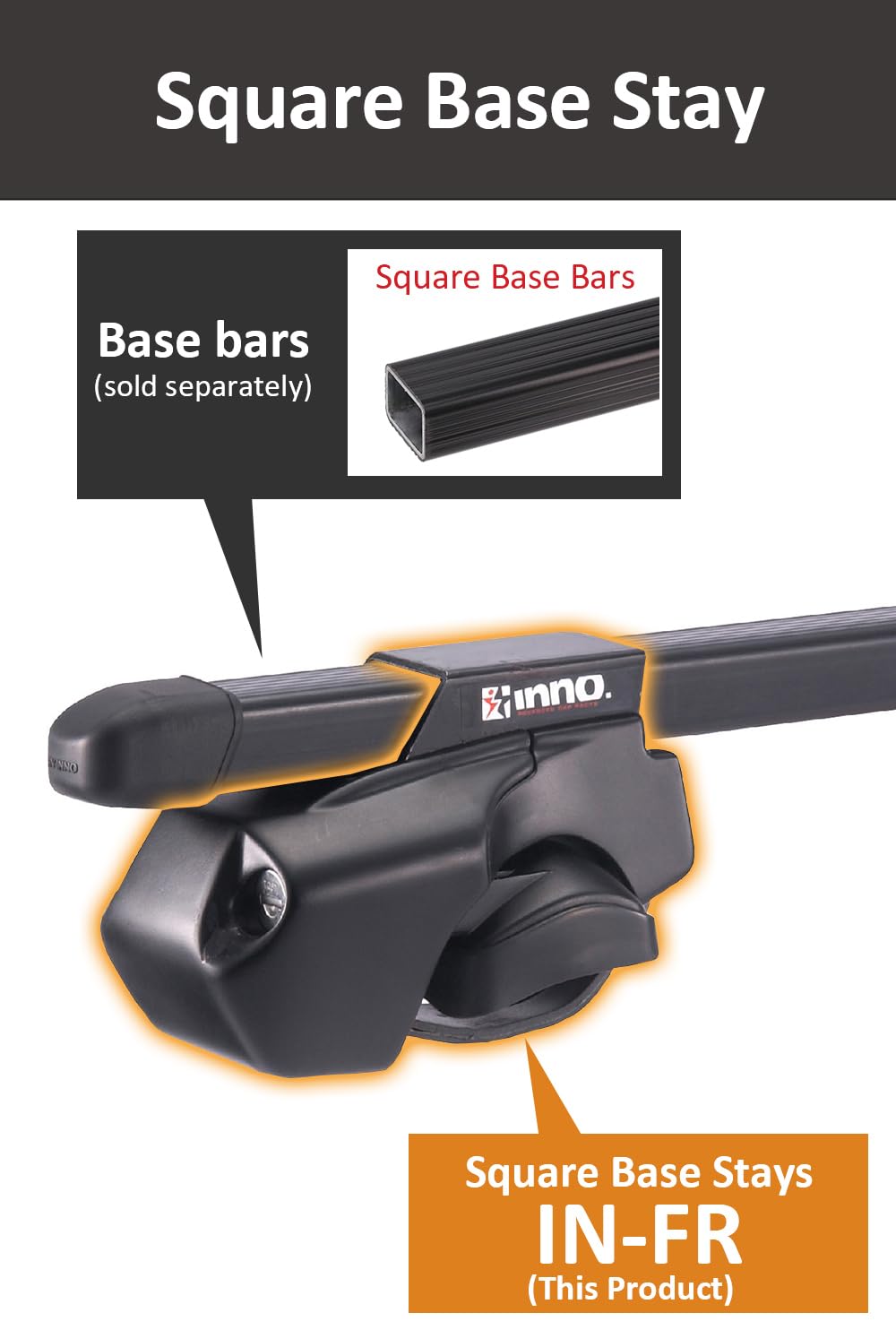 Amazon.com : INNO IN-FR Base Stays for Factory Raised Side Rails 