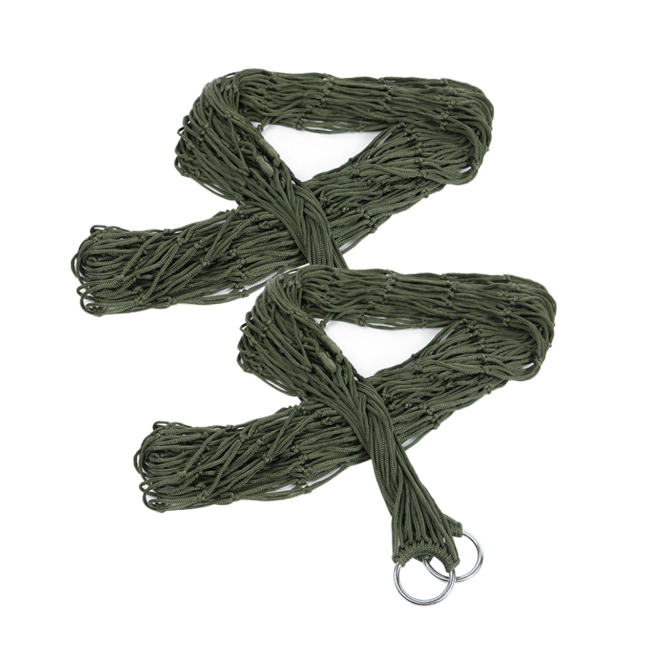 Hamac suspendu en nylon YARNOW vert armée en lot de 2 pièces pour camping et extérieur