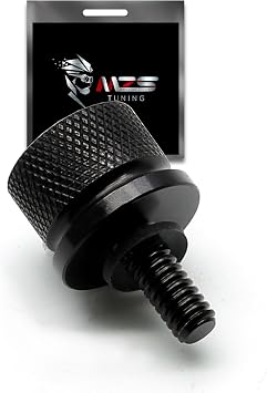 MZS Motorcycle Seat Bolt 1/4"-20 for Sportster Dyna Softail Touring 96-26 | for Electra Street Road Glide King Tri CVO, Easy to install, 6061 T6 aluminium alloy, Black finish, Corrosion resistant