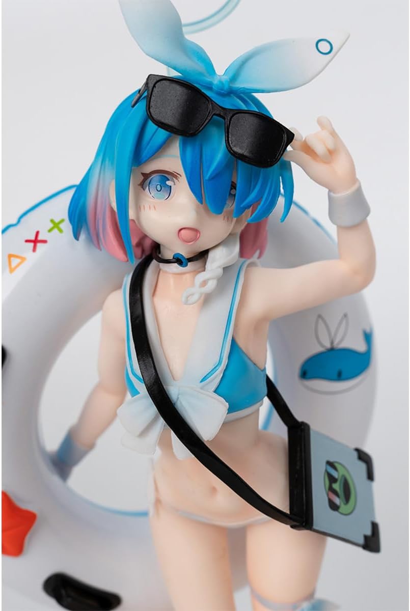 Blue Archive Arona and Plana Swimsuit Figure 1/7 Anime Game Characters PVC Desktop Ornaments Fans Gifts 9.4IN (Arona)