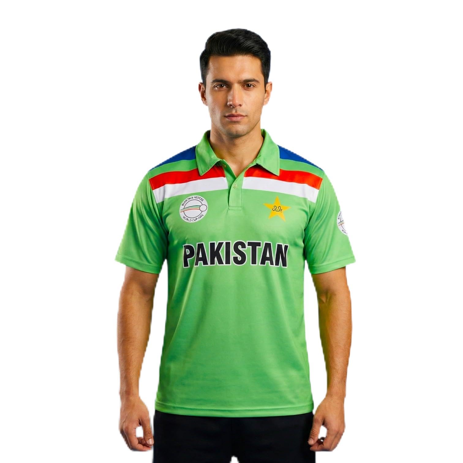Crystal Sports Pakistan Cricket 1992 World Cup Shirt (UK, Alpha, 5XL, Regular, Regular) Green
