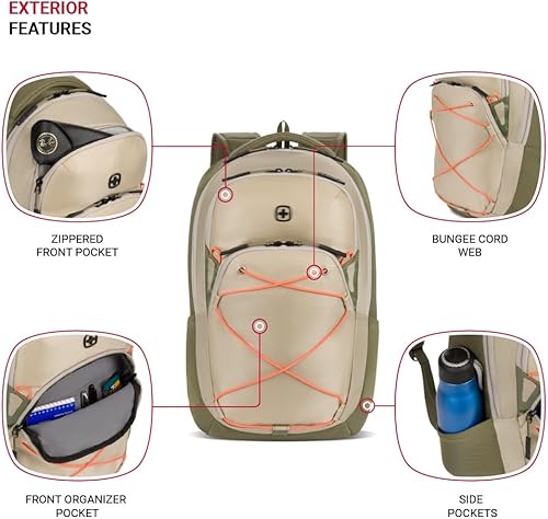 Miniatura 3 de SwissGear Mochila para portátil 8175, OlivaArena Brezo, Mochila para portátil 8175