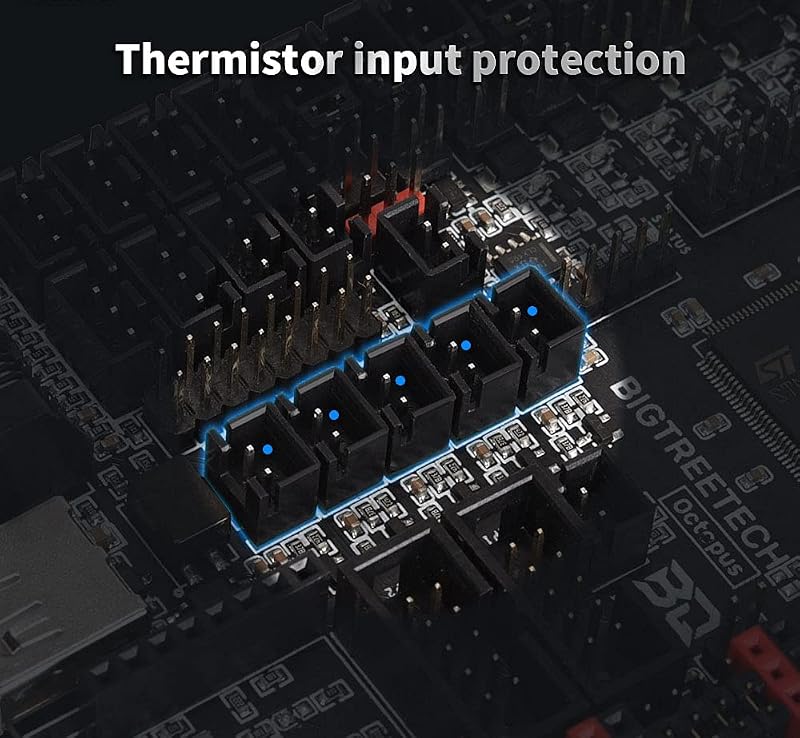 BIGTREETECH Octopus V1.1 Vezérlőpanel 8db TMC2208 UART Meghajtóval - 32 Bites, TFT Kijelzővel Kompatibilis, Klipper Firmware és Raspberry Pi