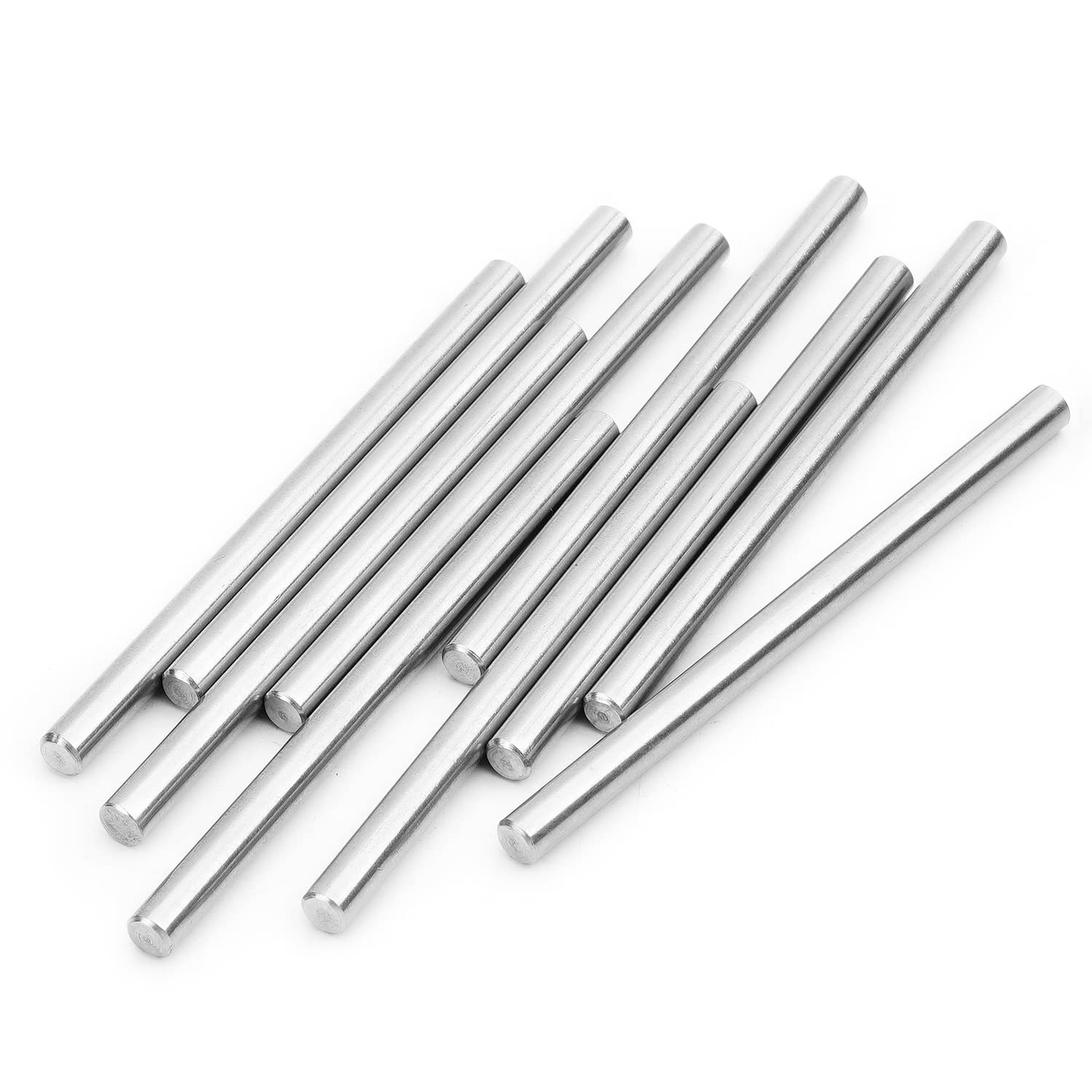 Mromax 10 Pcs 10Pcs 5Mm X 80Mm Dowel Pin 304 Stainless Steel Wood Bunk Bed Dowel Pins Shelf Pegs Support Shelves Silver Tone