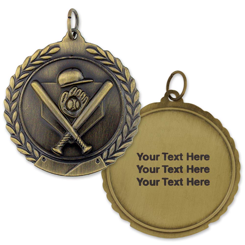 PinMart Engravable Personalized Baseball Sports Medal