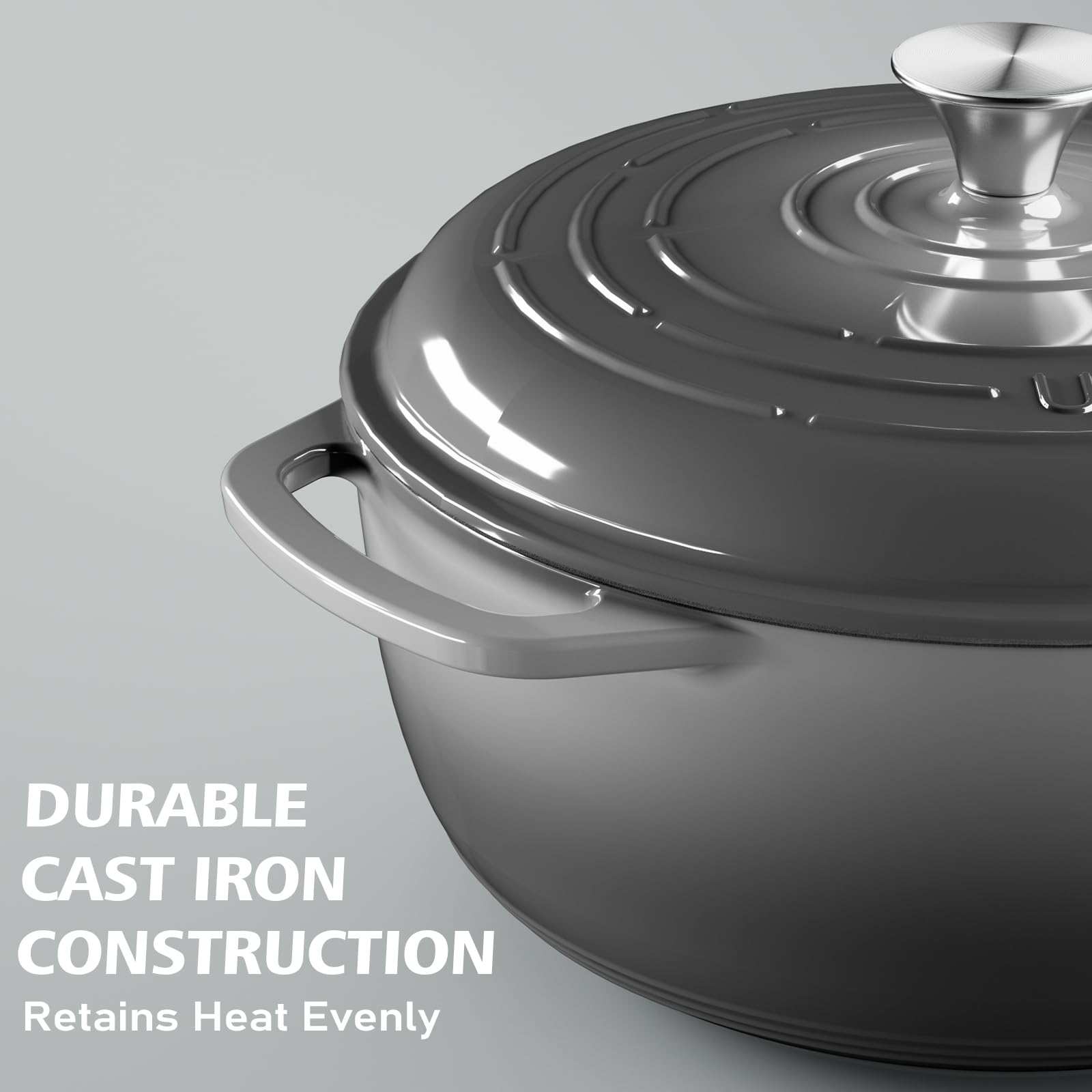 Umite Chef 6QT Dutch Oven - Bread Baking & More -8 Umite Chef 6QT Dutch Oven - Bread Baking & More -8
