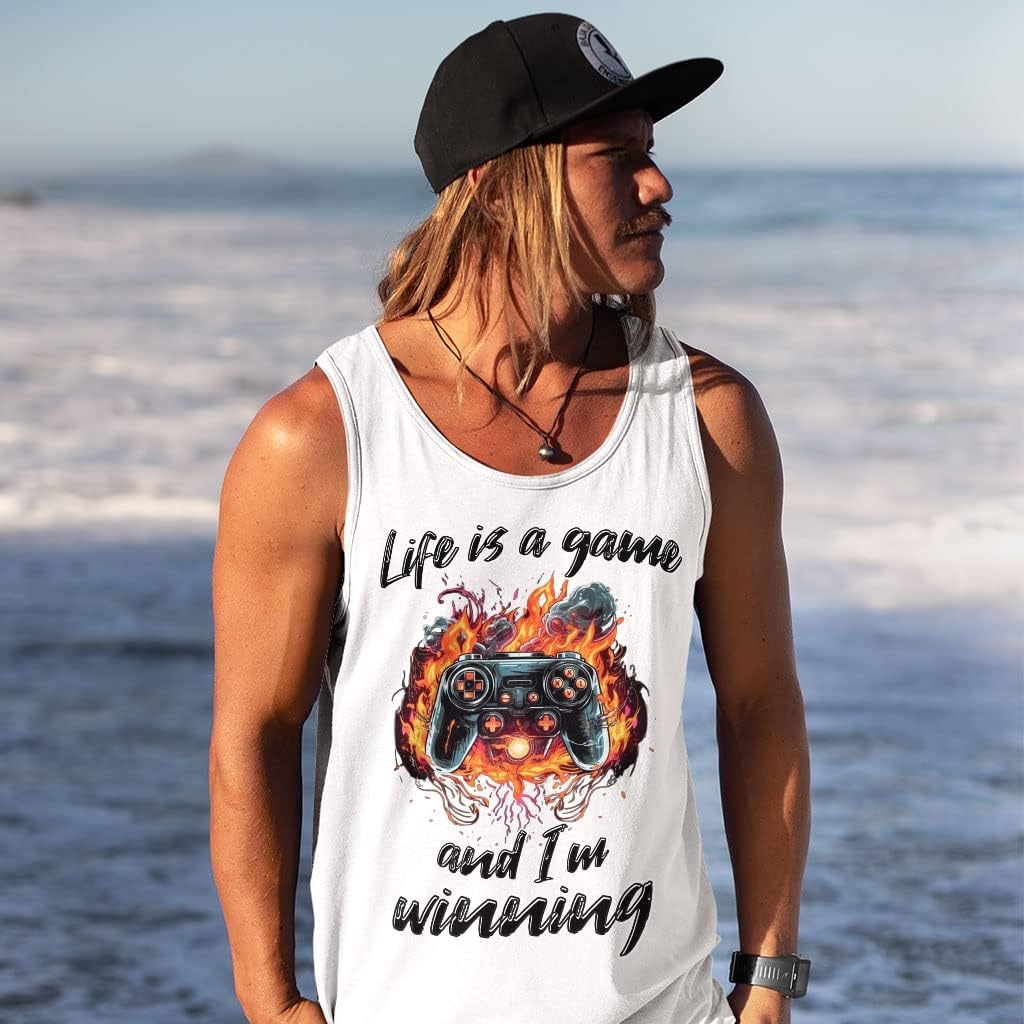 Life is a Game Tank - Cool Workout Tank - Gamepad Jersey Tank
