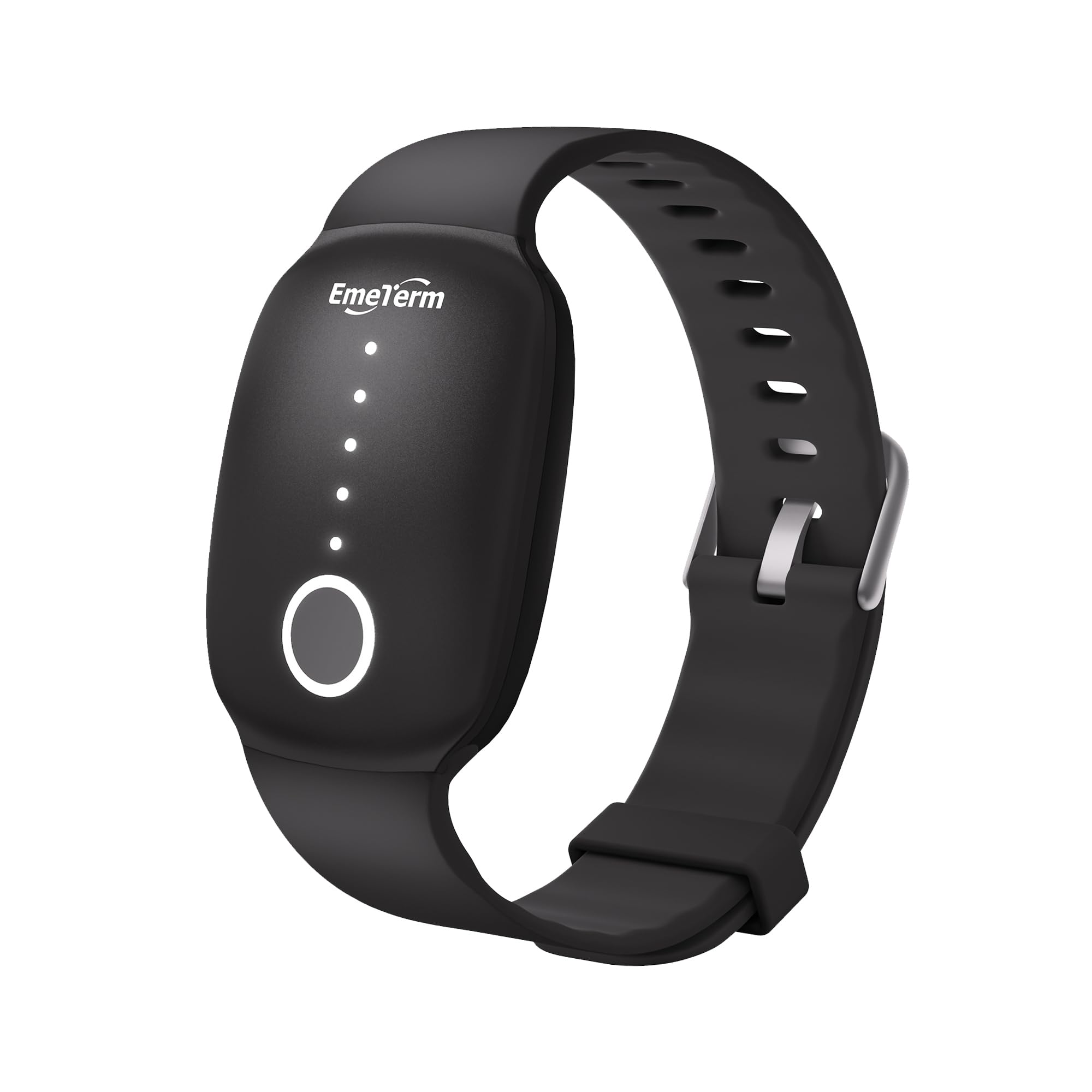 EmeTerm Fashion FDA Cleared Relieve Nausea Electrode Stimulator Morning Sickness Motion Travel Sickness Vomit Relief Rechargeable No Gel Drug Free Wrist Bands Without Side Effects