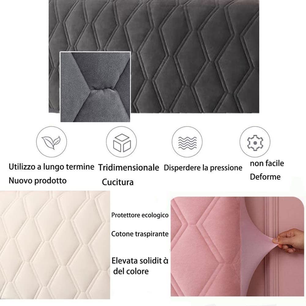 Fodera per testiera in tessuto elastico per testiera cuscino per testiere Funda De Cabecero Cama cuscino per testiera letto (colore: #2 dimensioni: 150 cm)