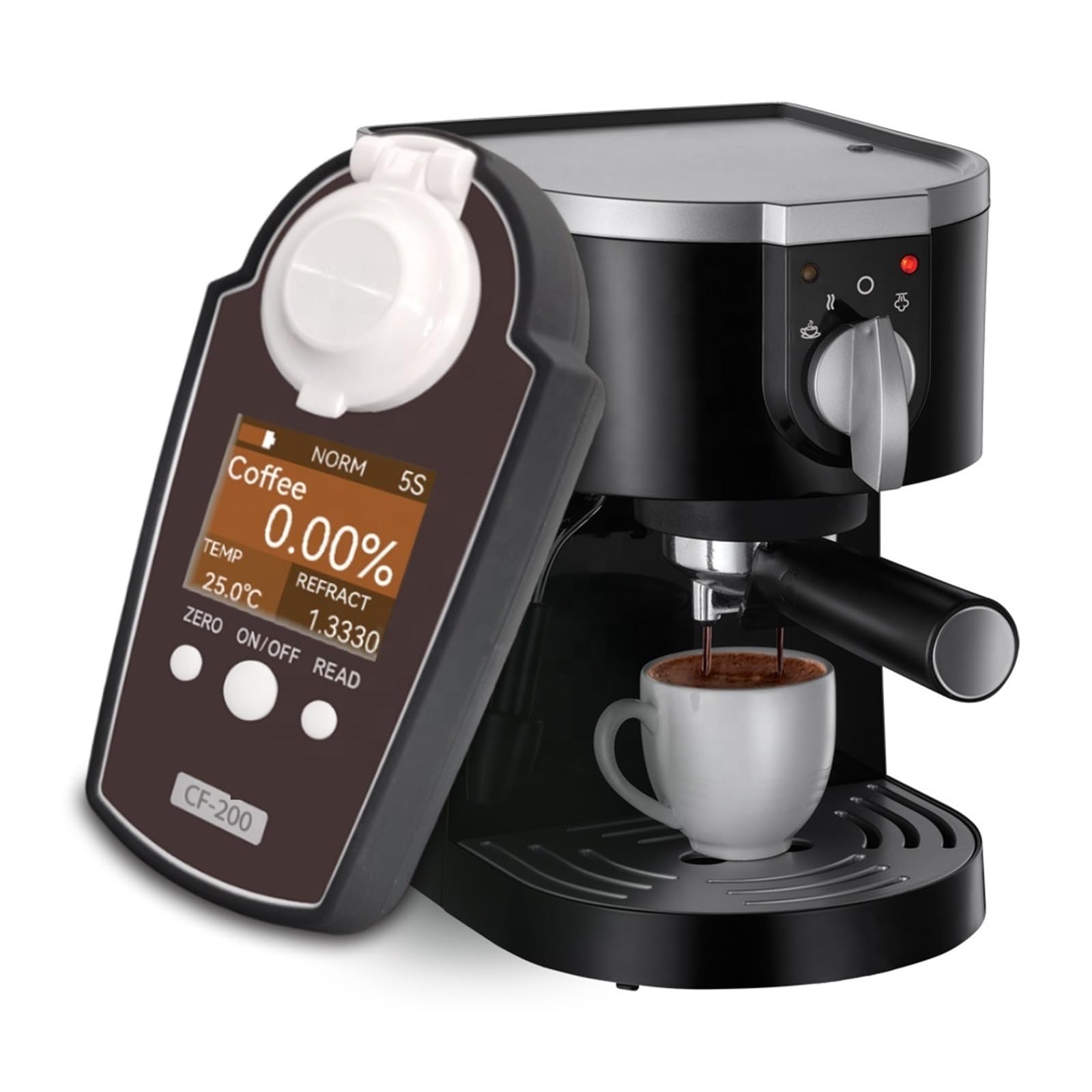 Medidor de concentración Digital TDS café Bolsillo, densitómetro Que Mide el refractómetro para Laboratorio