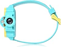 Vista 4 de Accutime Bluey - Reloj de proyector digital para niños con 6 diapositivas de imagen, correa de personaje ajustable, pantalla LCD digital, botón