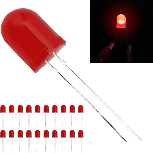 Miniatura 6 de RTNLIT Surtido de luces de diodo LED de 0.394 in, 5 colores x 20 unidades de diodos difusos F10 que emiten lámpara de bombilla de iluminación