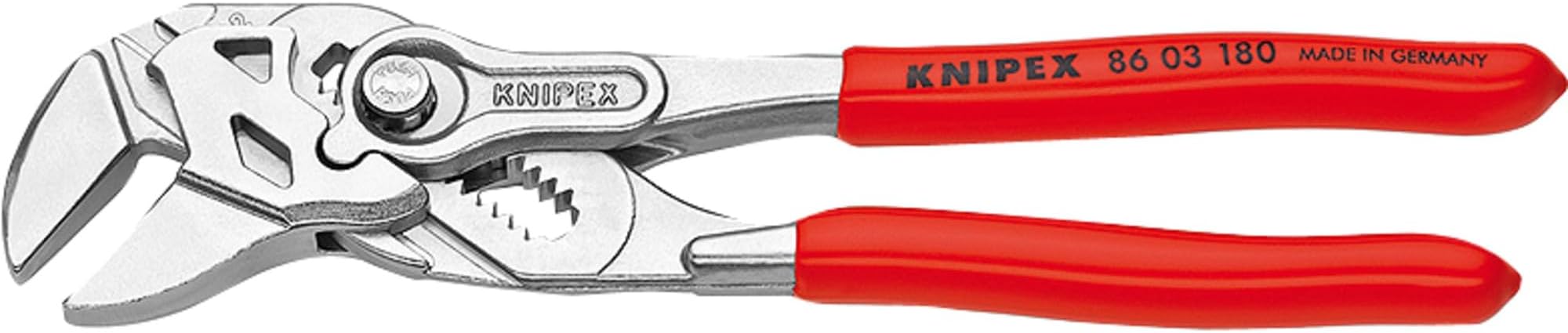 Pliers Wrench pliers and a wrench in a single tool chrome-plated, plastic coated 180 mm (self-service card/blister) 86 03 180 SB