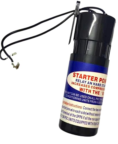 Miniatura 4 de Kit de arranque duro SPP6  Par de arranque 500% aumentado  Ajuste universal para compresor HVAC  Reemplaza TJ90HS6, AP4502872, 35702, DST-6, ERPP6,