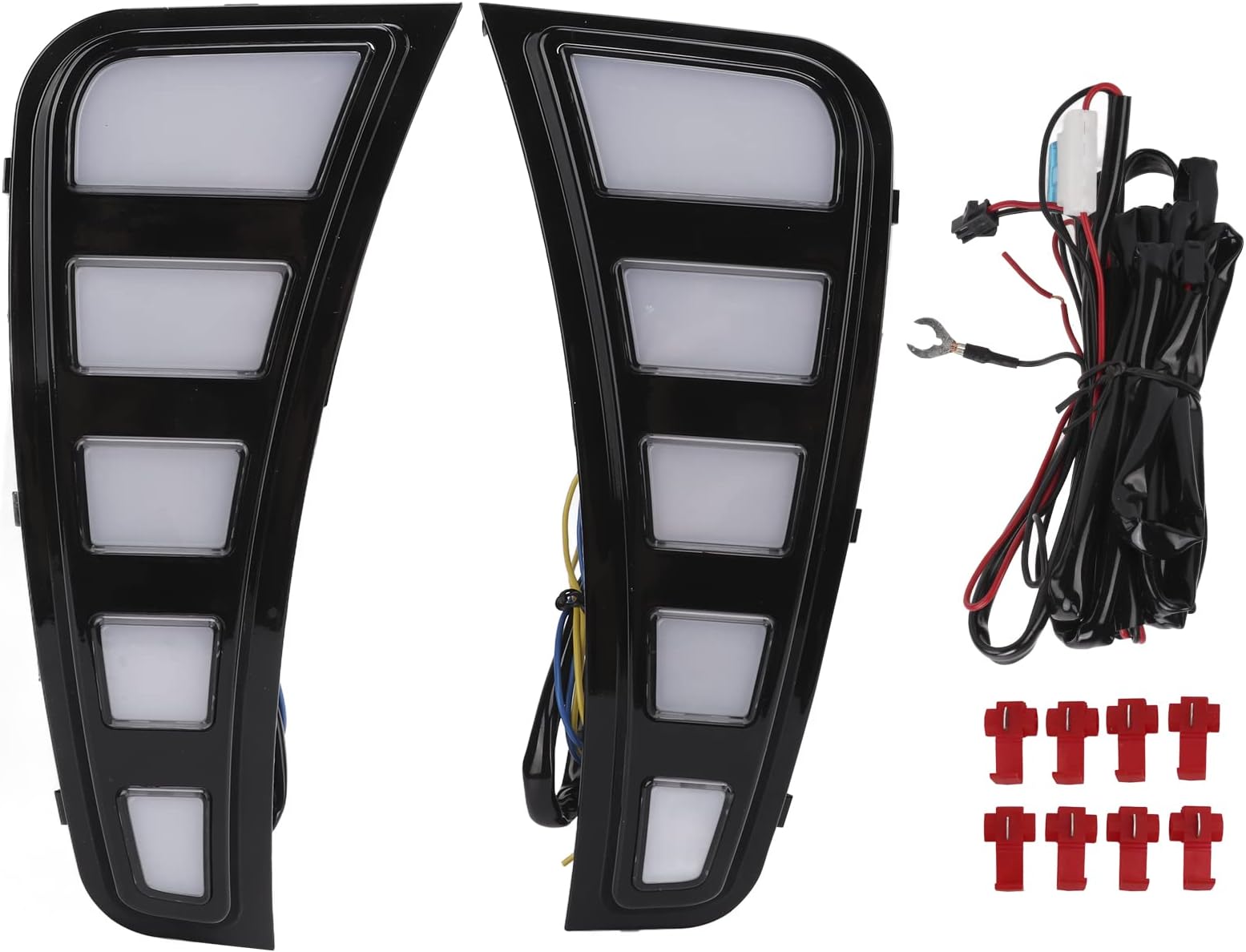 Running Lights, LED DRL Module Compatible with Hyundai Sonata 2020–2021, IP67 3-Color Daytime Lamp Replacement