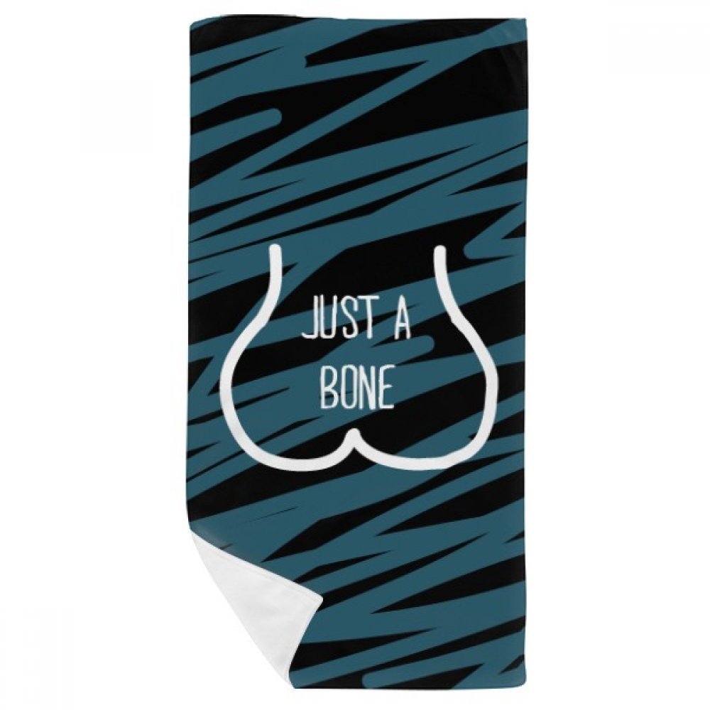 Serviette de toilette douce Funny Bone pour peaux sensibles format compact 35x70cm
