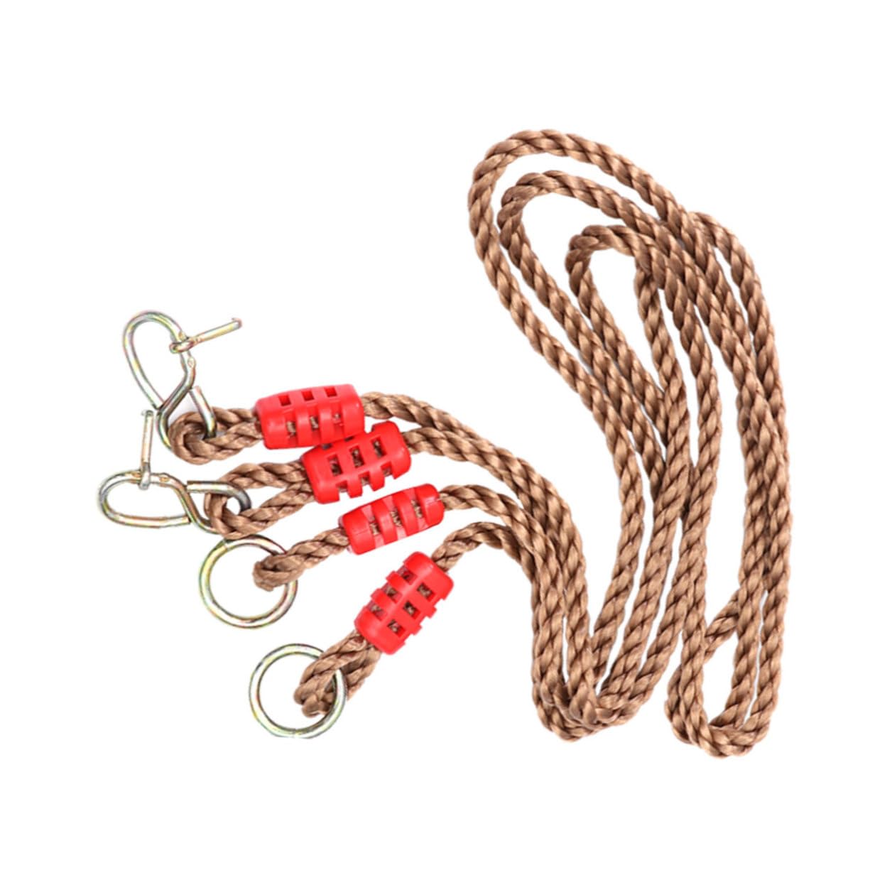 Toyvian Pair Adjustable Swing Ropes Pe Material Load Capacity for Tree and Beam Swings Strong and Durable for Outdoor Play