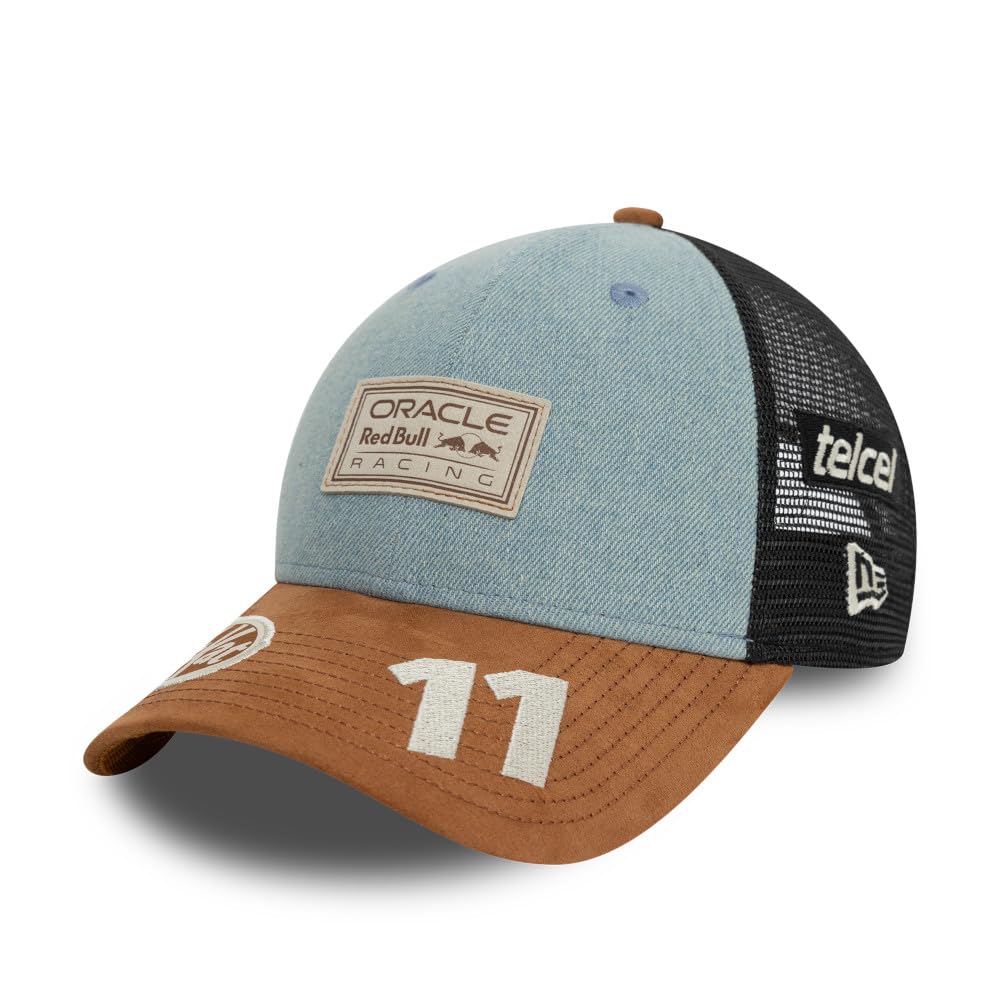 New Era Men's Navy Blue Trucker Cap - Austin Red Bull Racing Sergio Perez