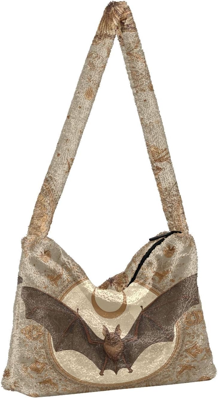 senya Plush Underarm Bag Christmas Snowflakes Fall Winter Tote Bag - Image 4