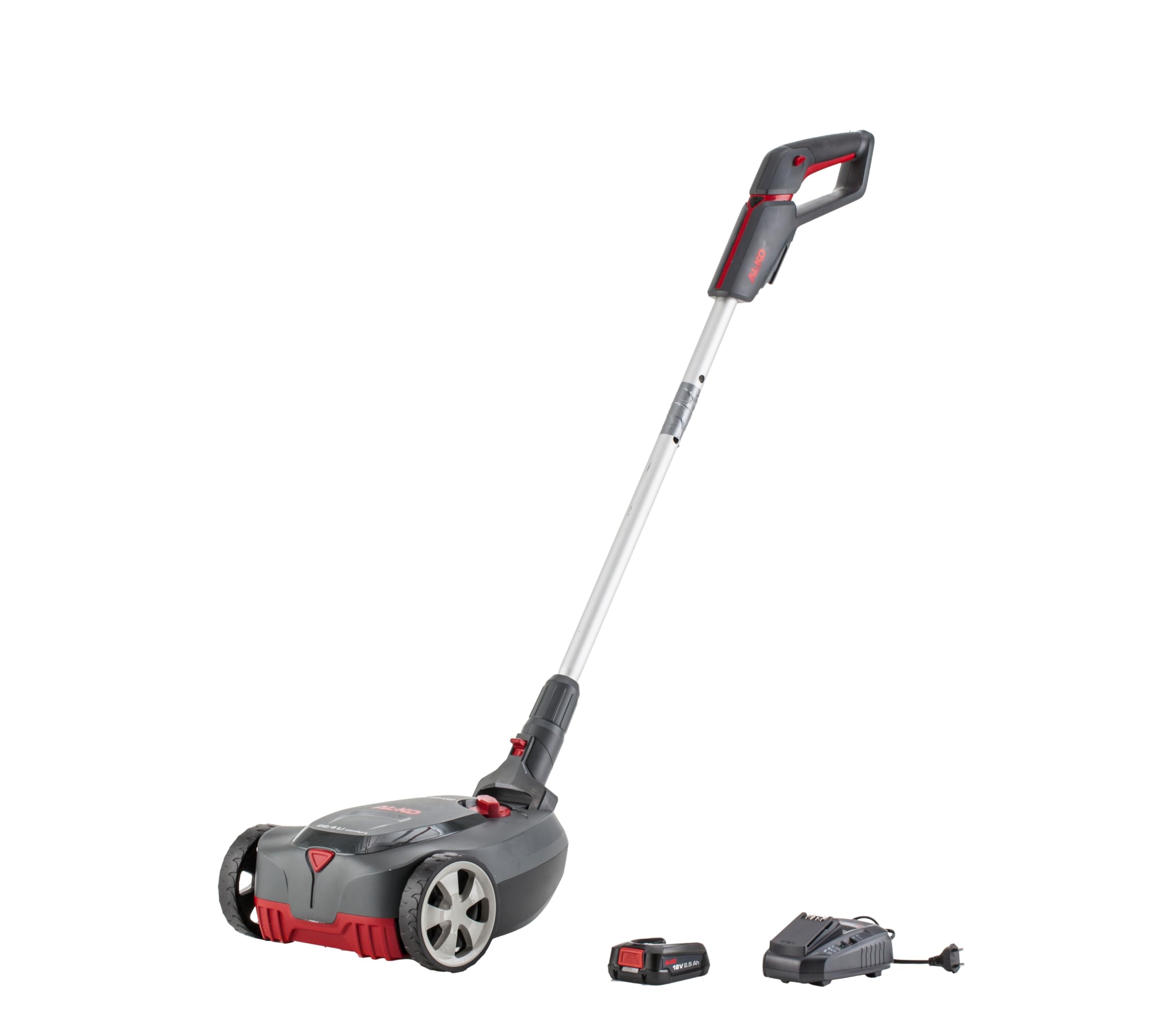 AL-KO Akumulatorowa kosiarka mulczująca 22,4 Li Comfort, szerokość cięcia 22 cm, 3-stopniowa regulacja wysokości cięcia, w zestawie akumulator litowo-jonowy 18 V/2,5 Ah i ładowarka, funkcja