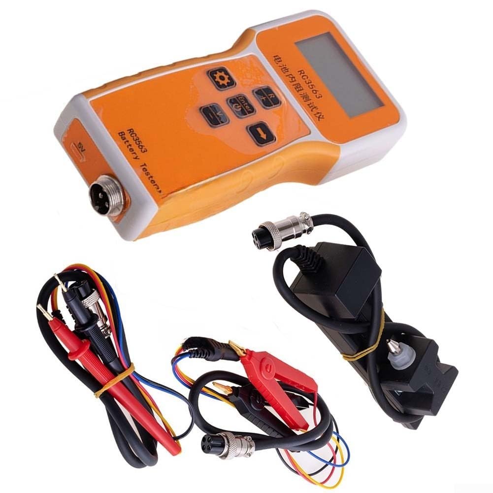 RC3563 Tester di resistenza interna a 4 fili per batteria, misuratore di tensione digitale 0-100 V CC, dispositivo ad alta precisione per batterie ternarie al litio e acido (1 set)