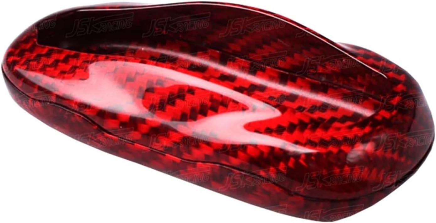 Red Carbon Fiber Key Fob Cover Compatible For Tesla Model S 2014-2018