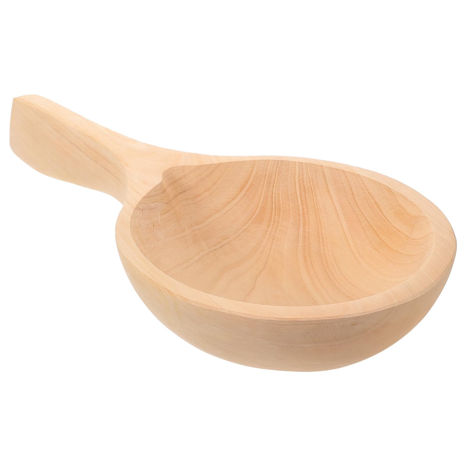 Cucharón de Agua de Madera de Cedro, Hecho a Mano, Beige