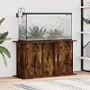 ZEYUAN 833636 Aquarium Stand Smoked Oak 101 x 41 x 58 cm Wood Material Aquarium Cabinet Aquarium Cabinet Aquarium Table Aquarium Stands